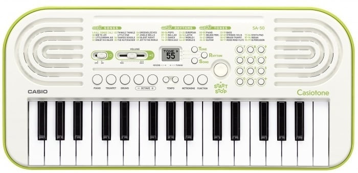 Casio SA-50H7 (White / Lime Green)