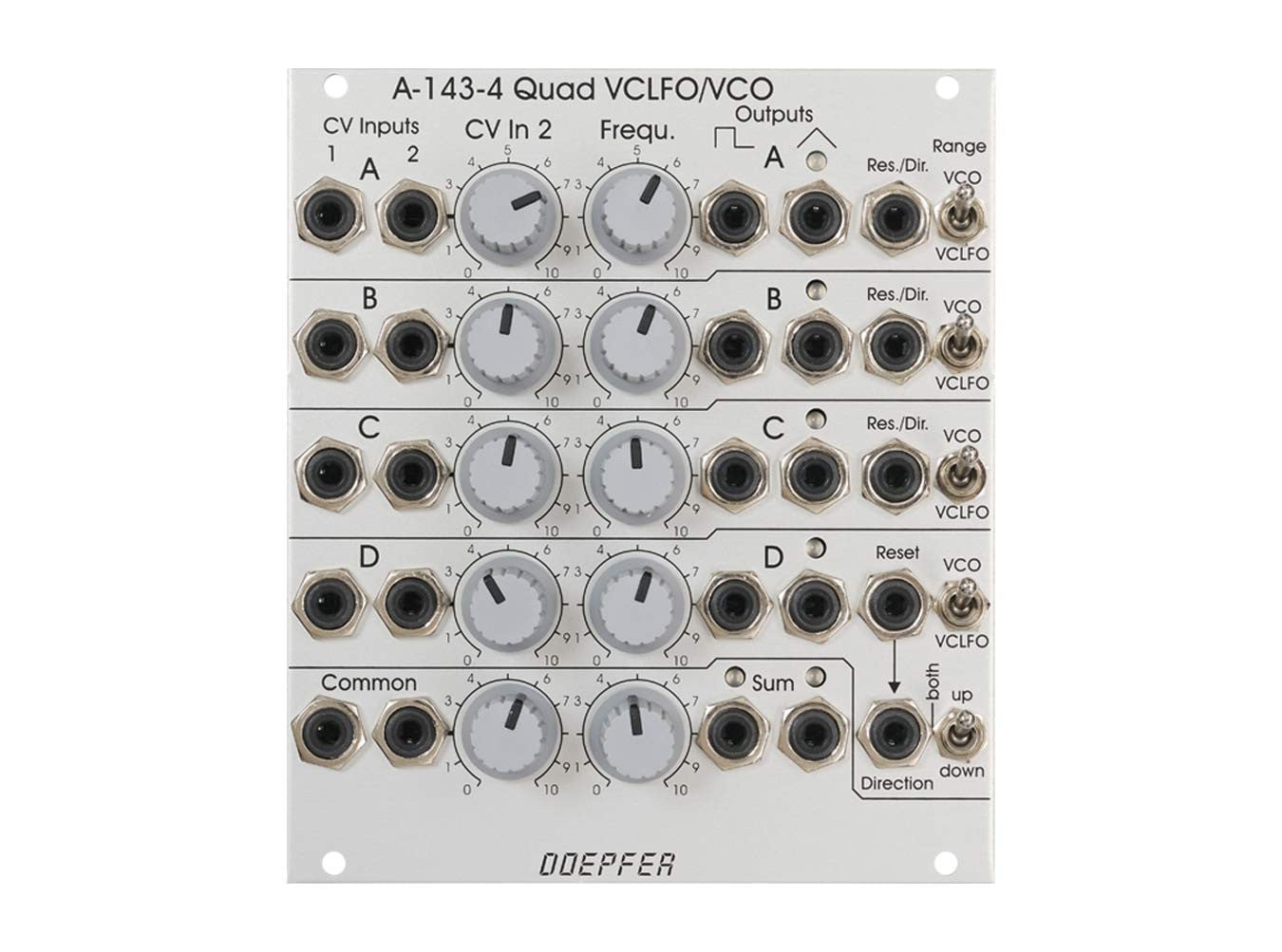 Doepfer A-143-4 Quad VCLFO/VCO