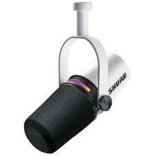 Shure MV7+-W XLR/USB SPEECH MICROPHONE, WHITE