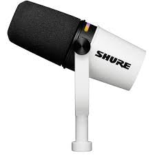Shure MV7+-W XLR/USB SPEECH MICROPHONE, WHITE