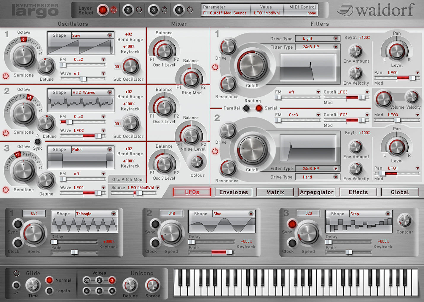 Waldorf Largo Software Synthesizer