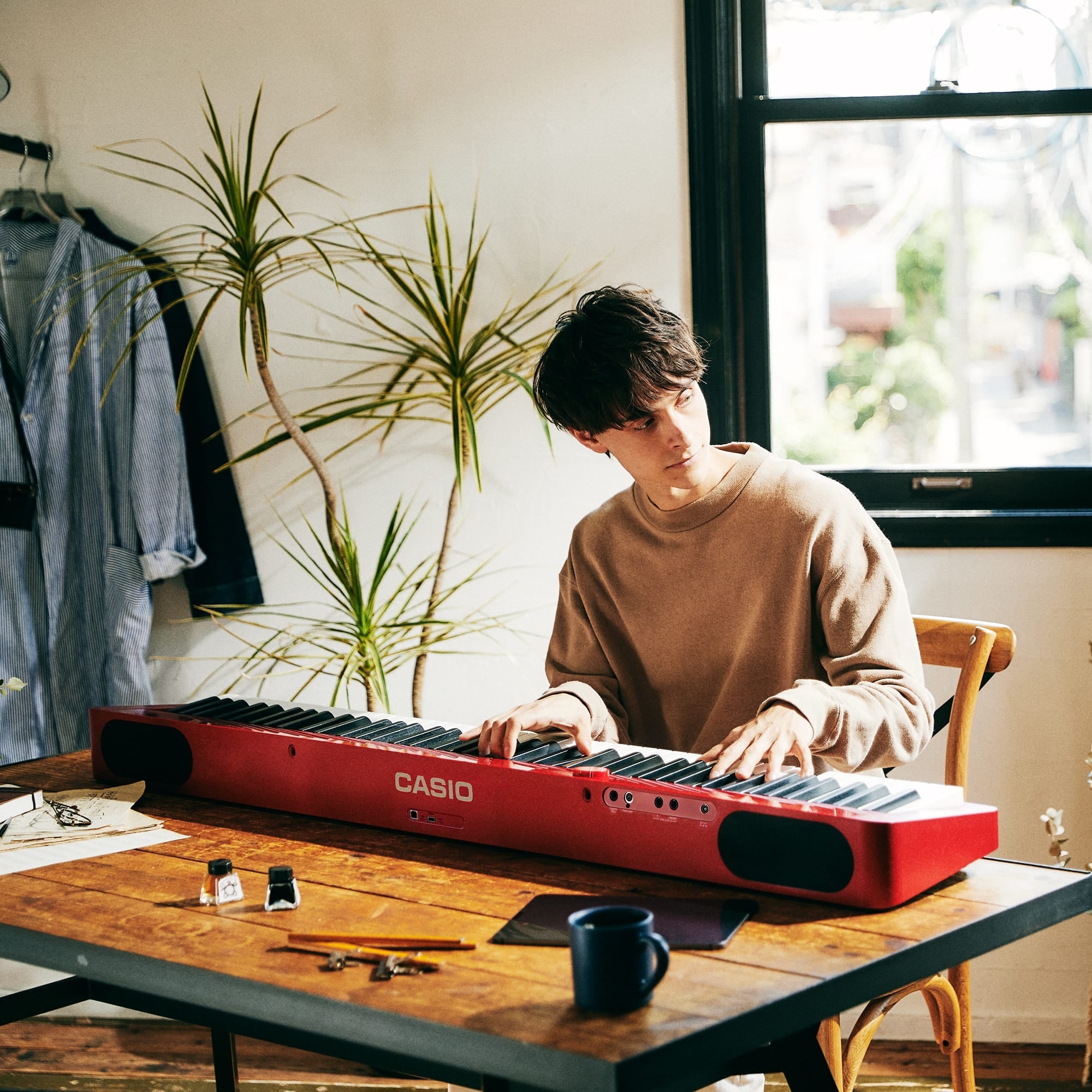 Casio PX-S1100 Privia Series Compact Digital Piano (Red)