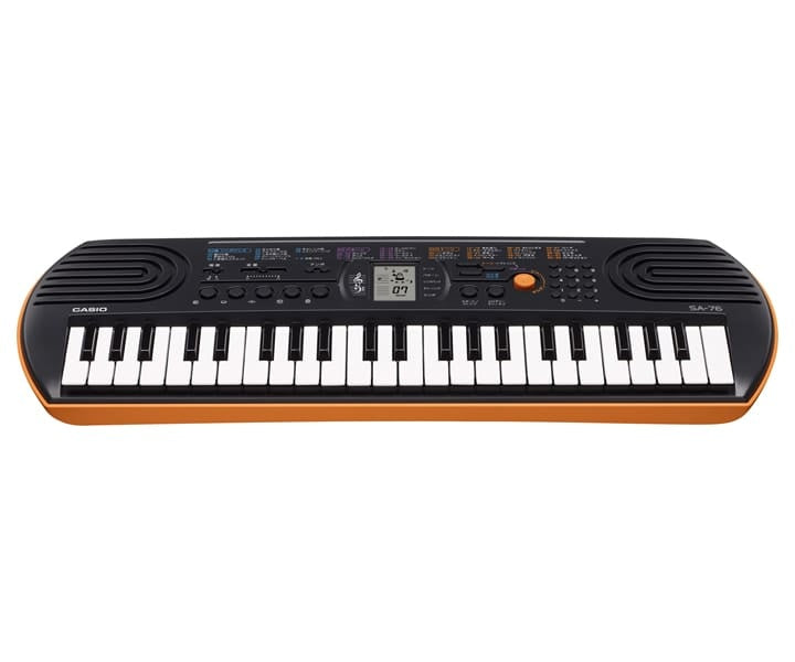 Casio SA-76 Mini Size Keyboard with Mini Keys (Orange)