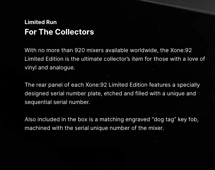 Allen & Heath Xone:92 Limited Edition