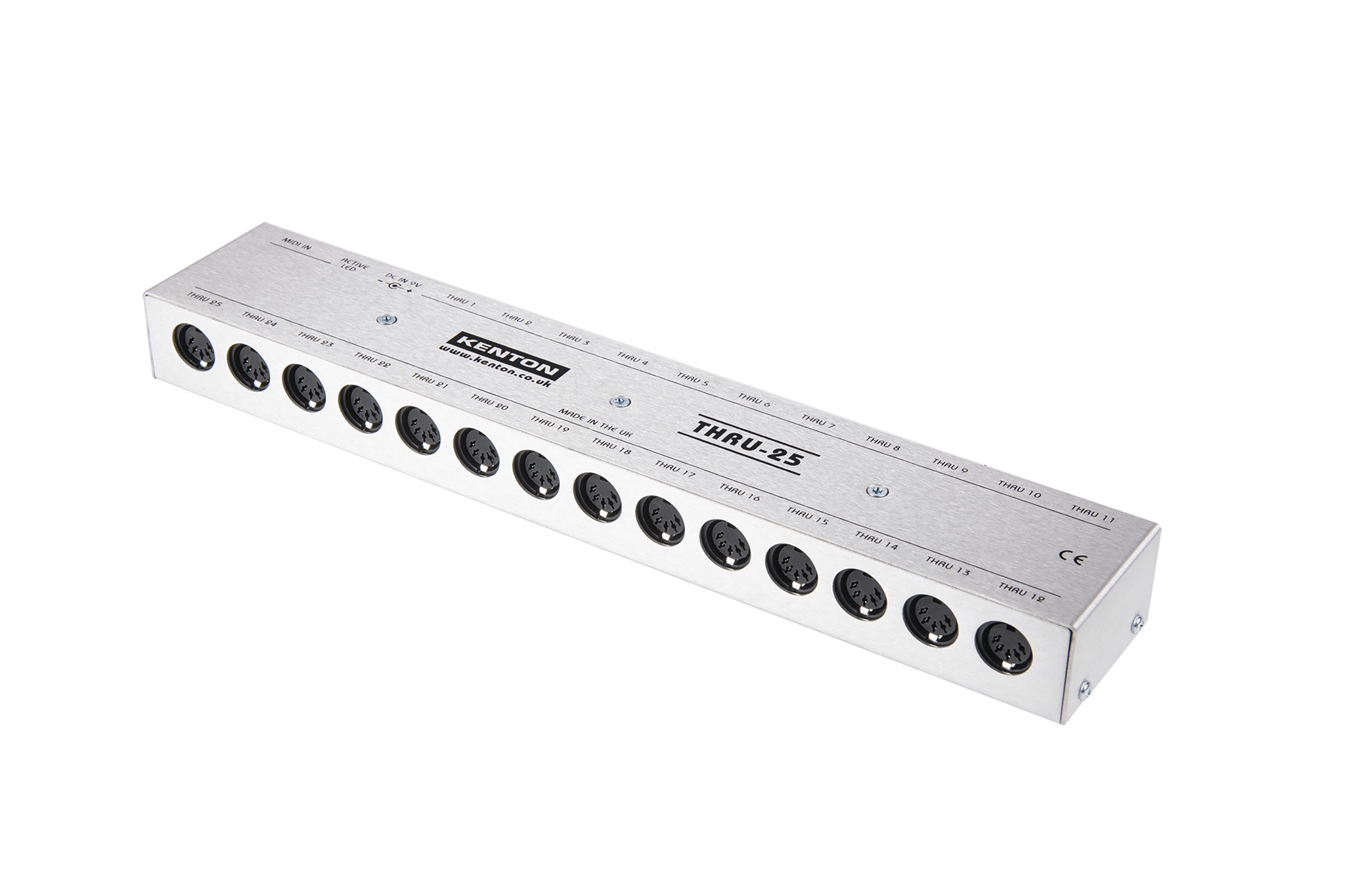 Kenton Thru 25 – 1 MIDI IN to 25 THRU