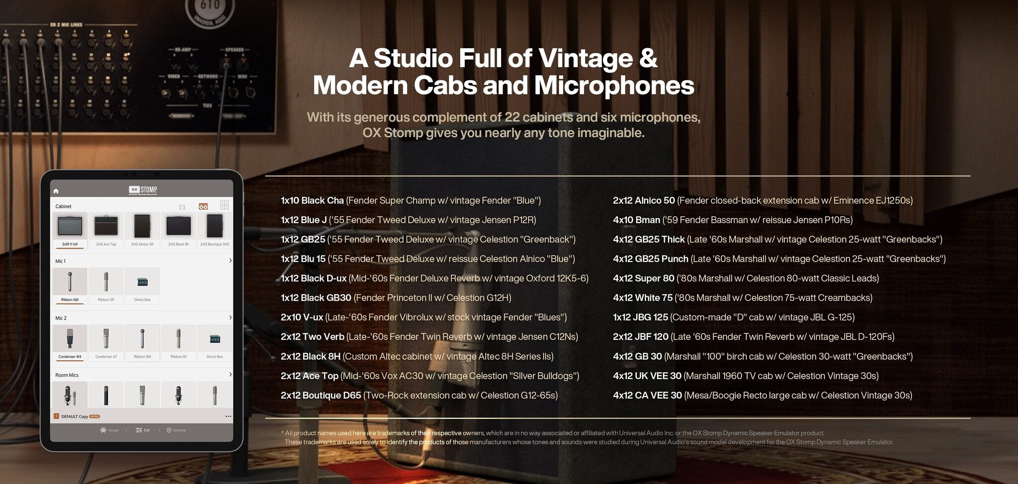 Universal Audio OX Stomp Dynamic Speaker