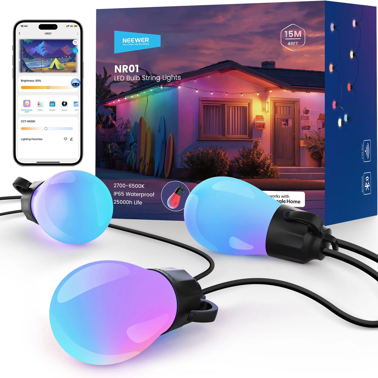 NEEWER NR01-15 RGB LED Ring/Light Accessory