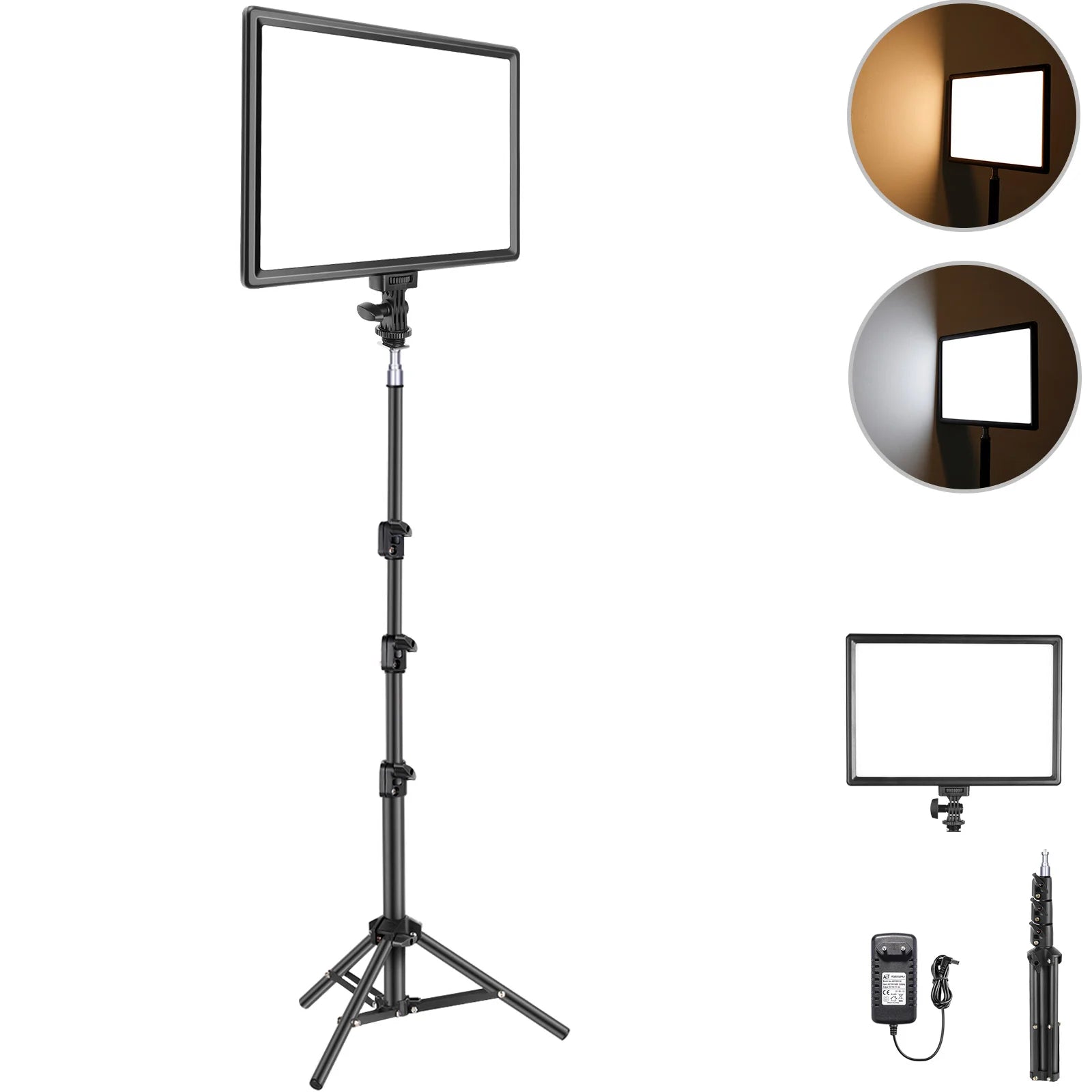 NEEWER 40W Flat Panel Light NL-192AI Light Stand Set（eu）