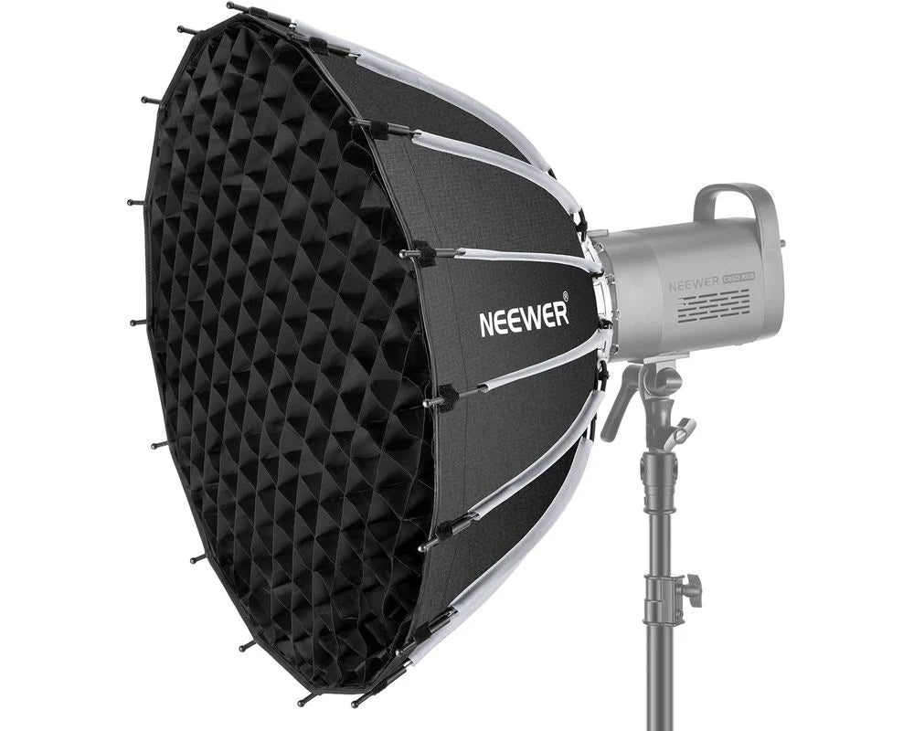 NEEWER SF65Q 65CM Wide Parabolic Quick Release Softbox with Honeycomb Grid