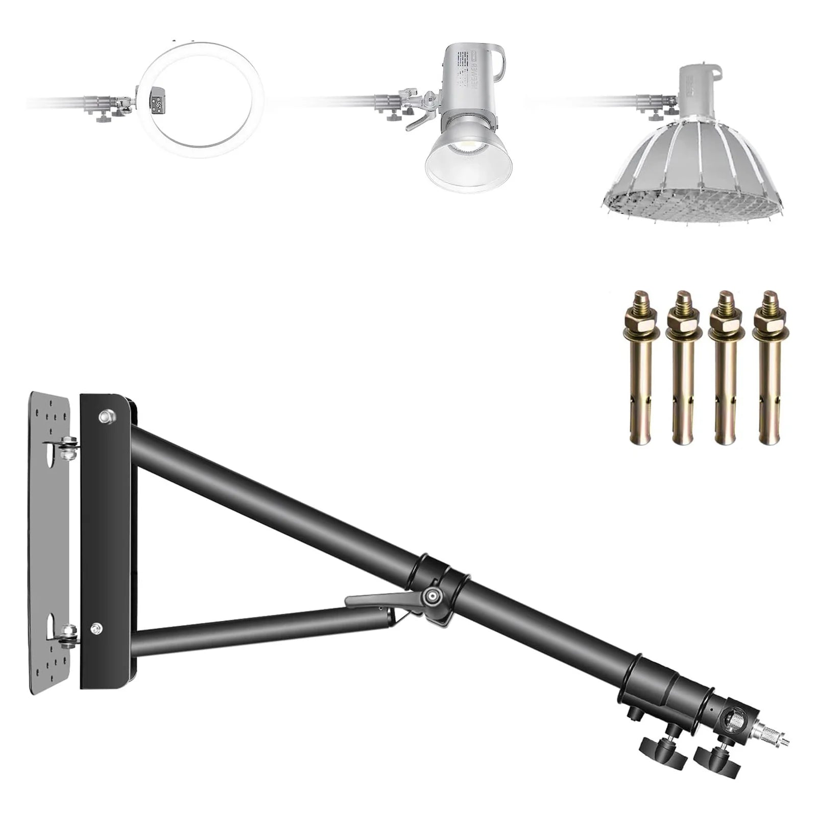 NEEWER ST-WM130 Wall Mounting Boom Arm 130CM（BLACK