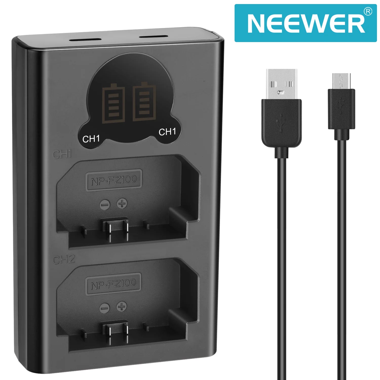 NEEWER DL-FZ100 Dual Charger for NP-FZ100-S