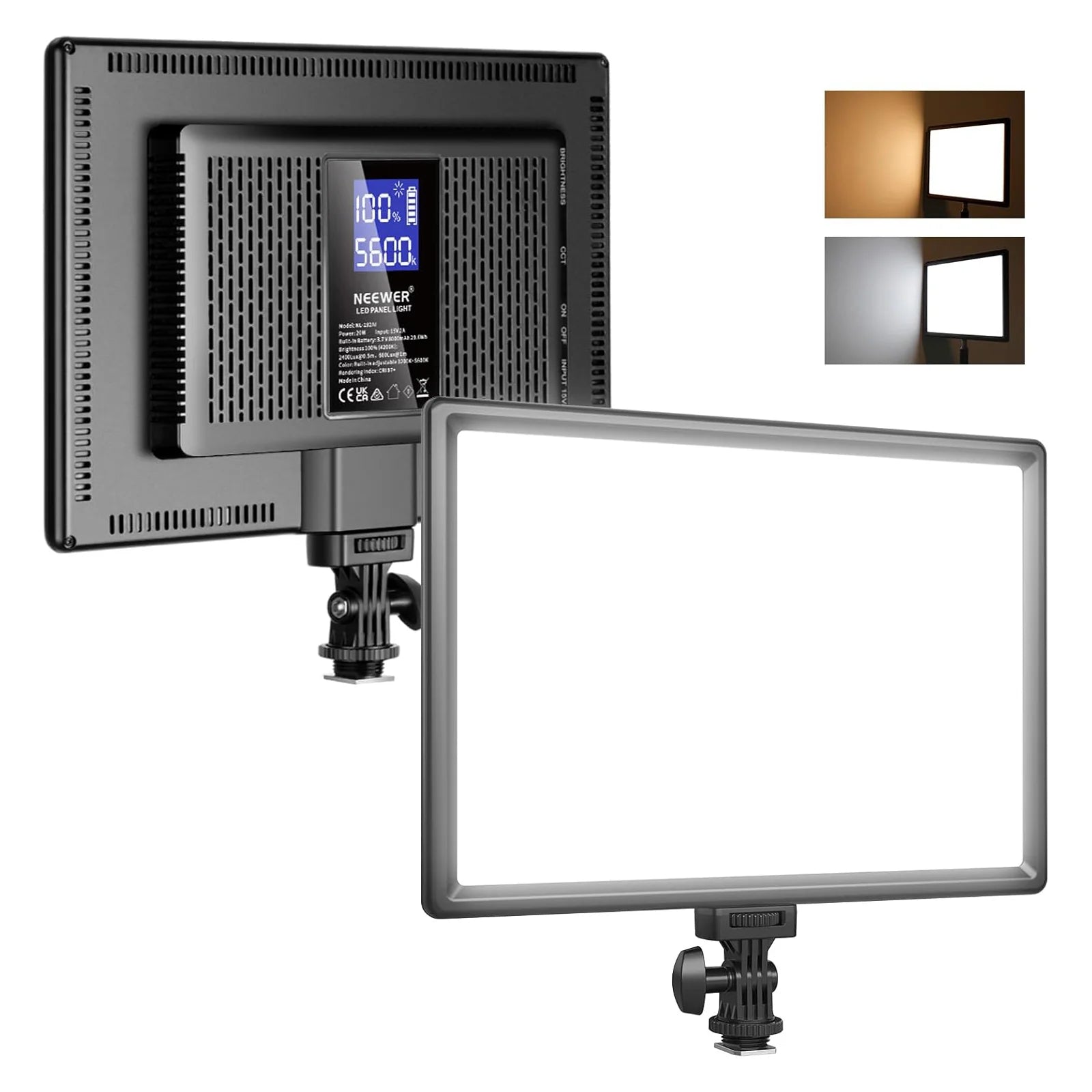 NEEWER 40W Flat Panel Light NL-192AI Light Stand Set（eu）