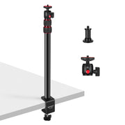 NEEWER TL283 Metal Desk Mount Stand with Ball Head & 1/4" Screw with Cell Phone Clip