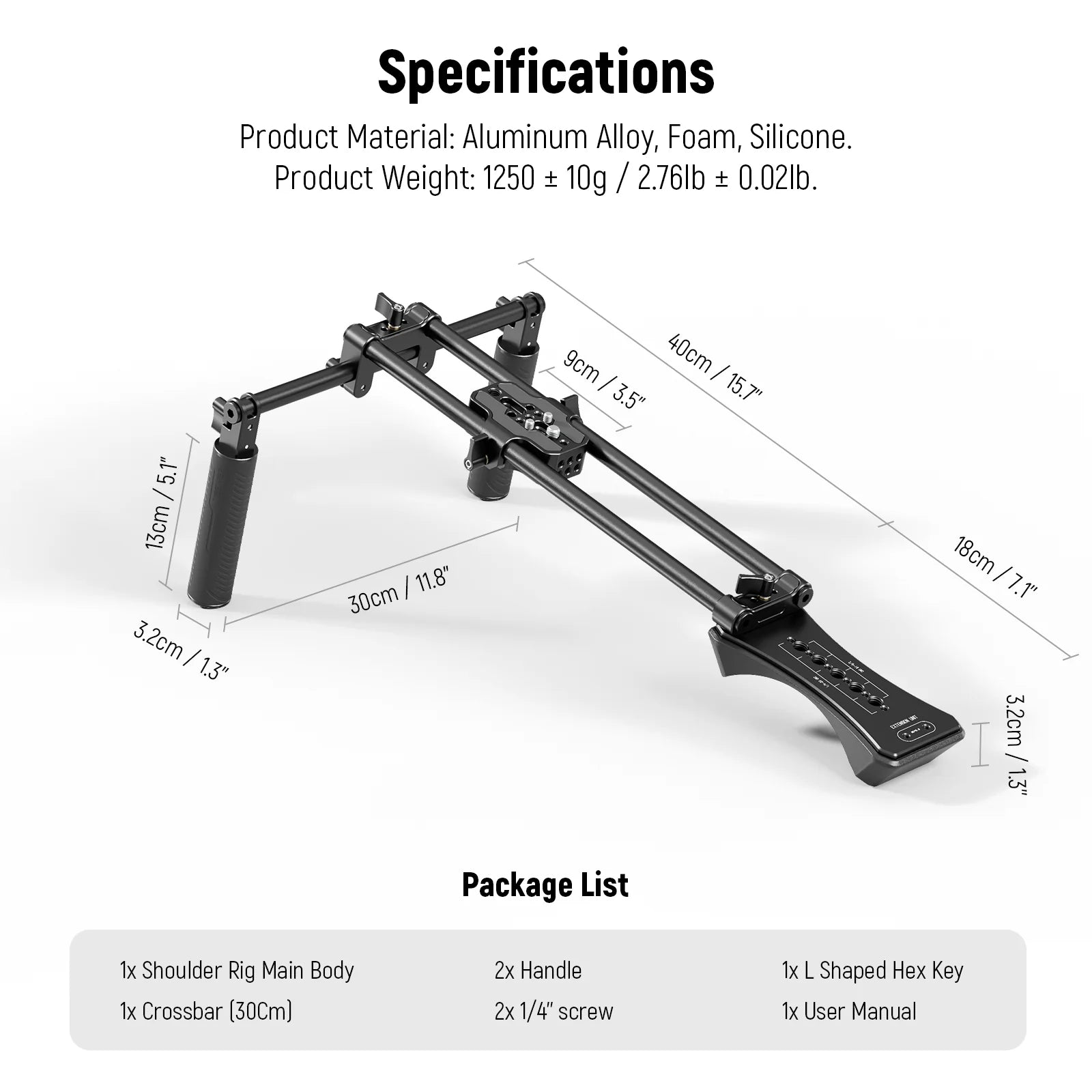 NEEWER SR004 Universal Shoulder Rig