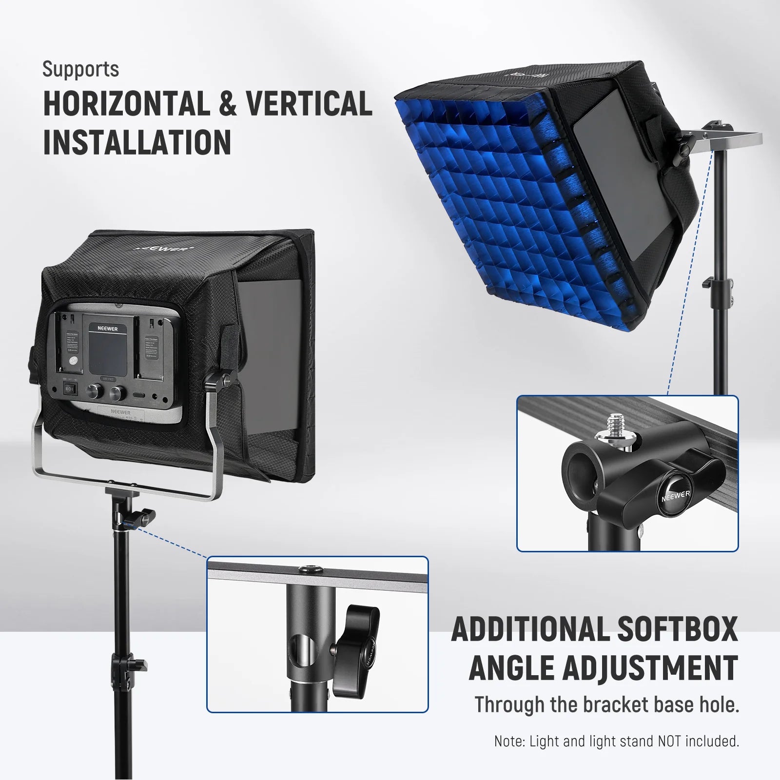 NEEWER NS4S Upgraded Softbox with Grid for 660 LED Light