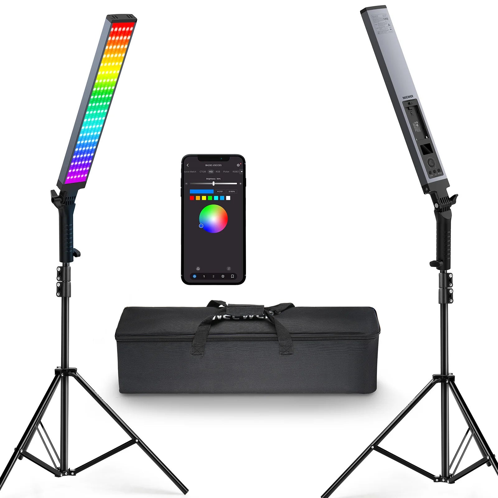 NEEWER BH20B Remote LED Light with Filter and Stand Kit