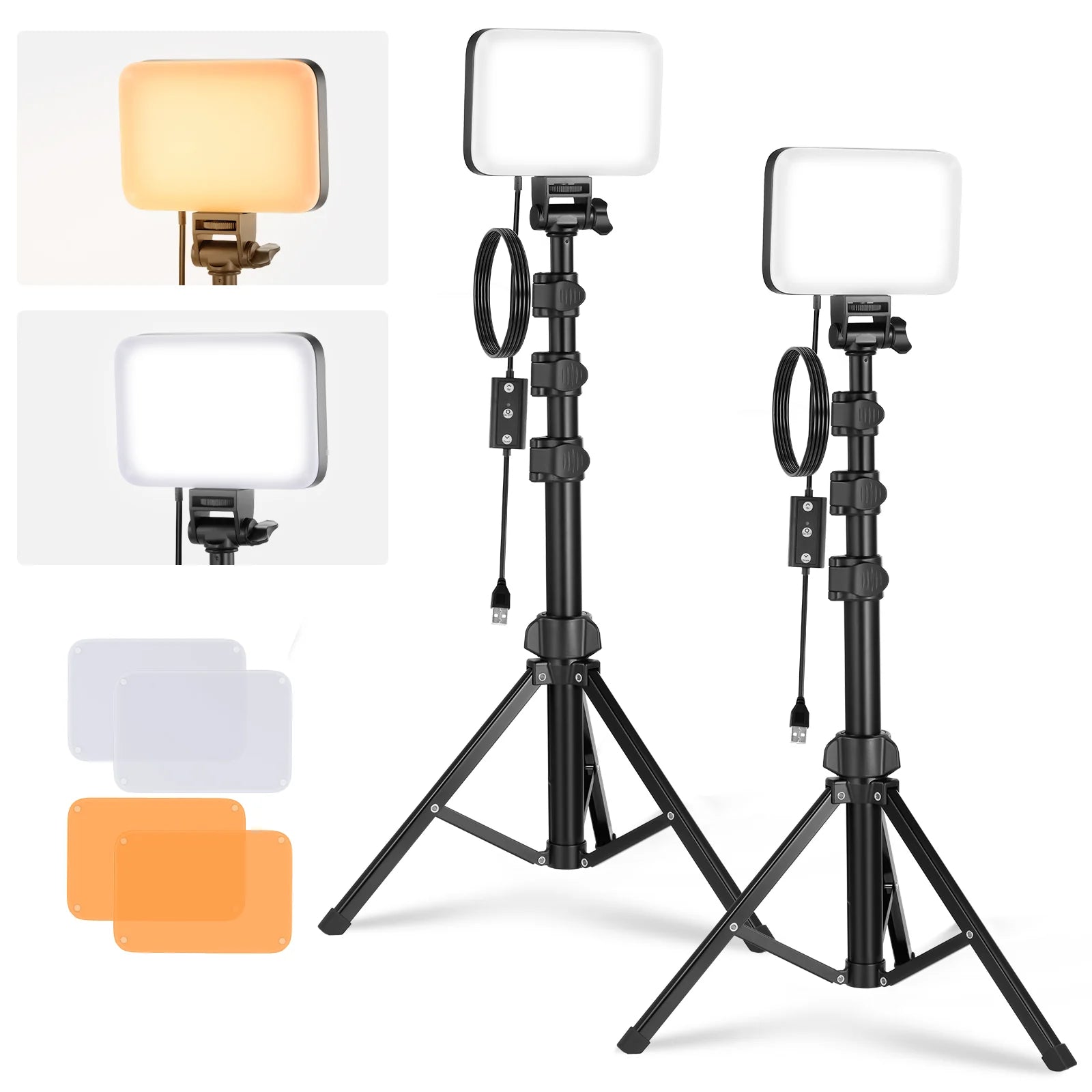 Neewer Basics LED Video Light BP66（2PCS）