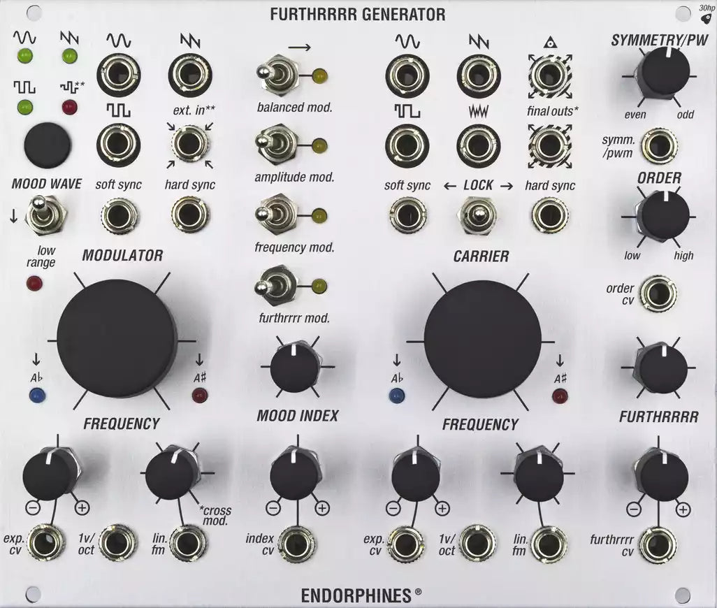 Endorphin.es Furthrrrr Generator Dual VCO Silver
