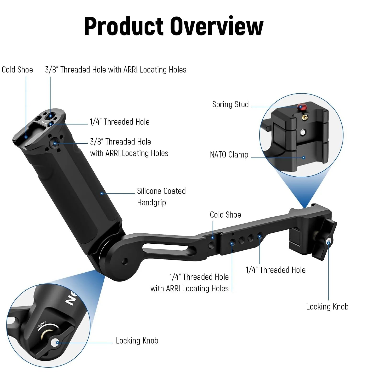 NEEWER ST49 Adjustable Sling Handle for Dji RS2/RSC2/RS3/RS3 Pro Gimbal
