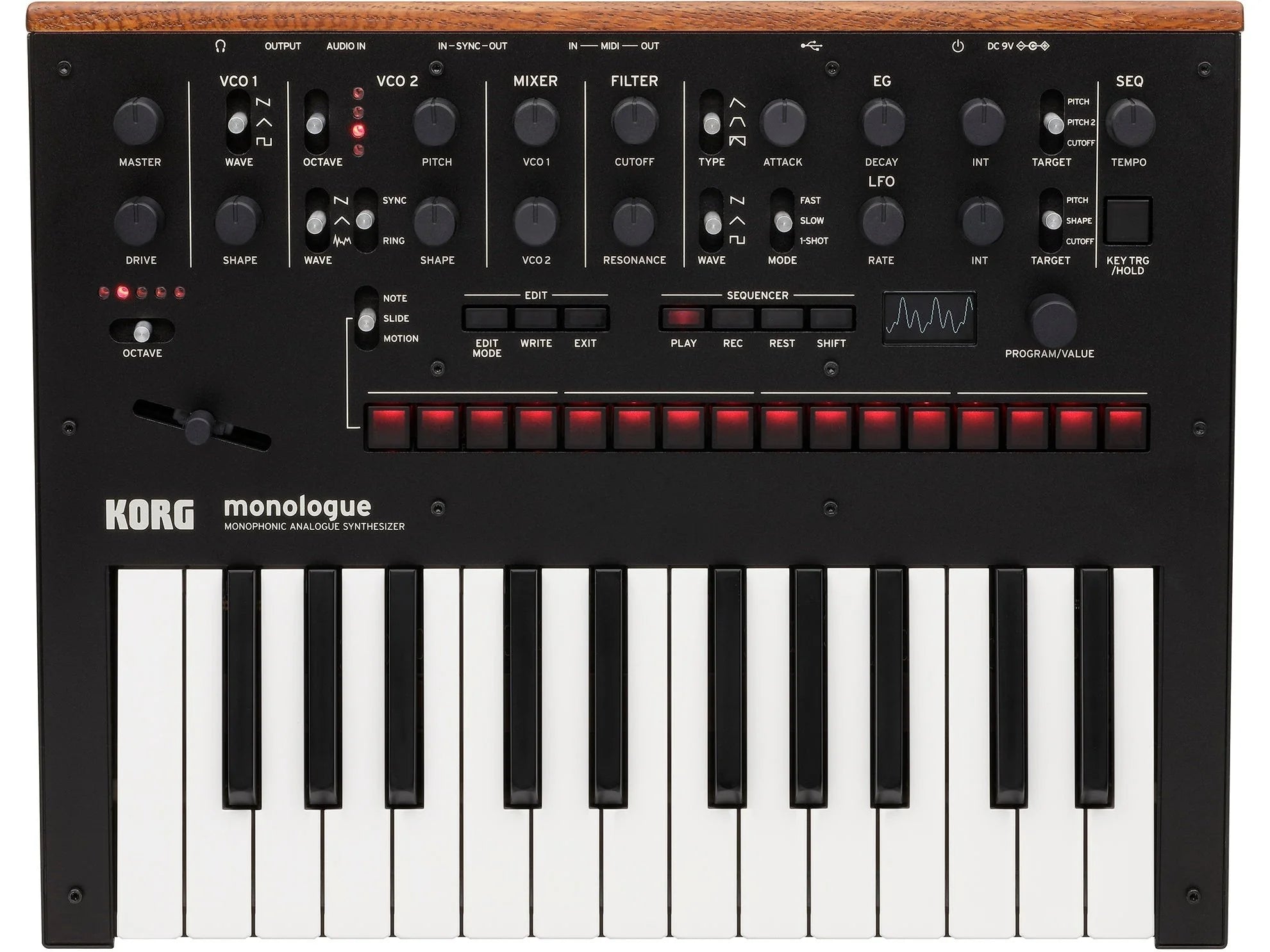 Korg MONOLOGUE monophonic analogue synthesizer (BLACK)