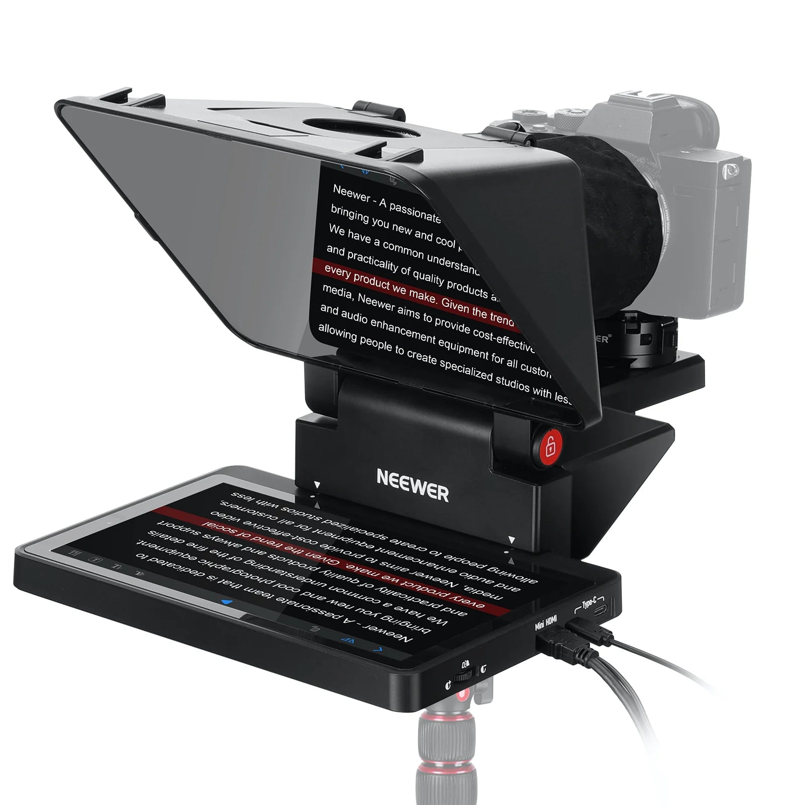 Neewer X11 Teleprompter with Built-in TM8 Monitor