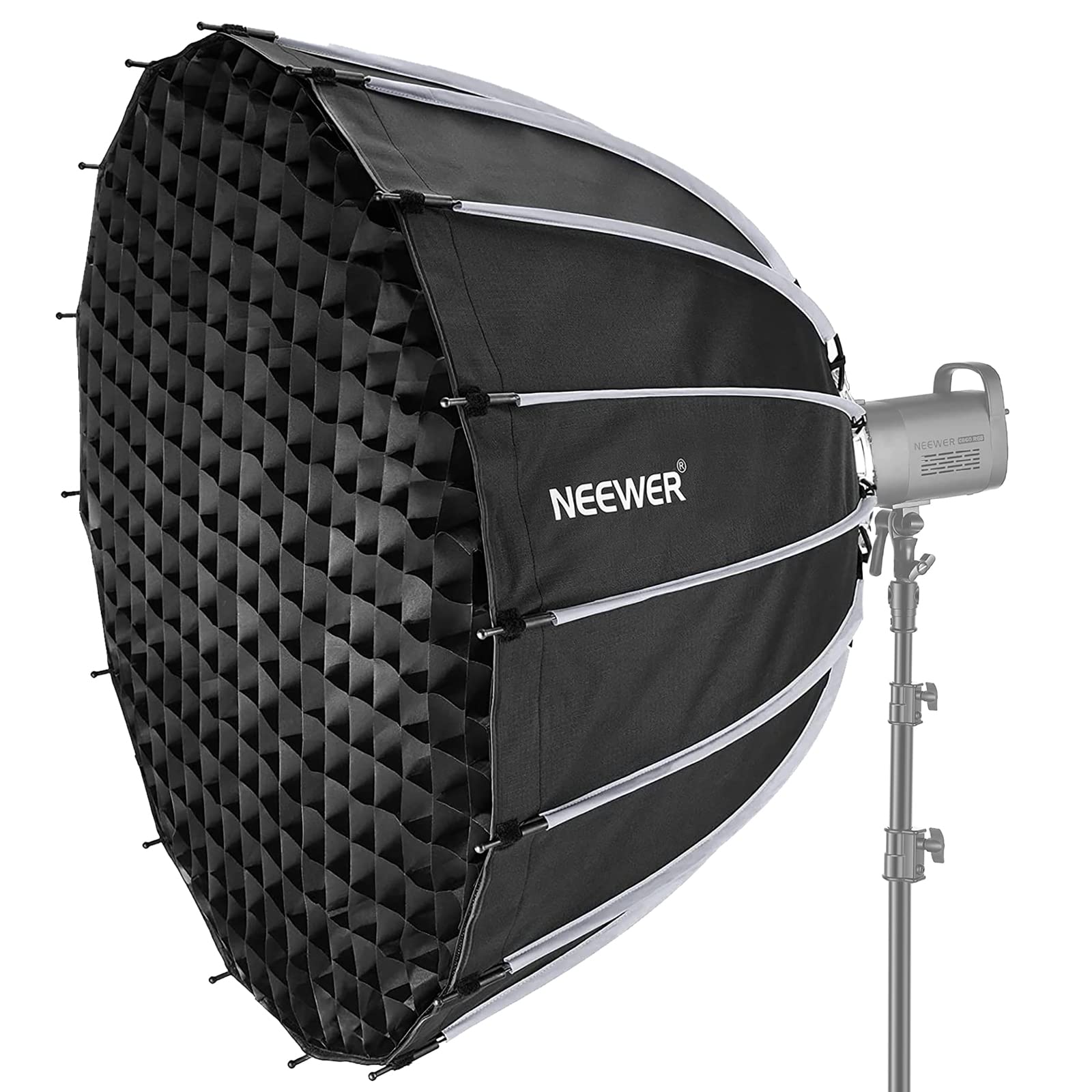 NEEWER SF120Q 120CM Deep Parabolic Quick Release Softbox with Honeycomb Grid