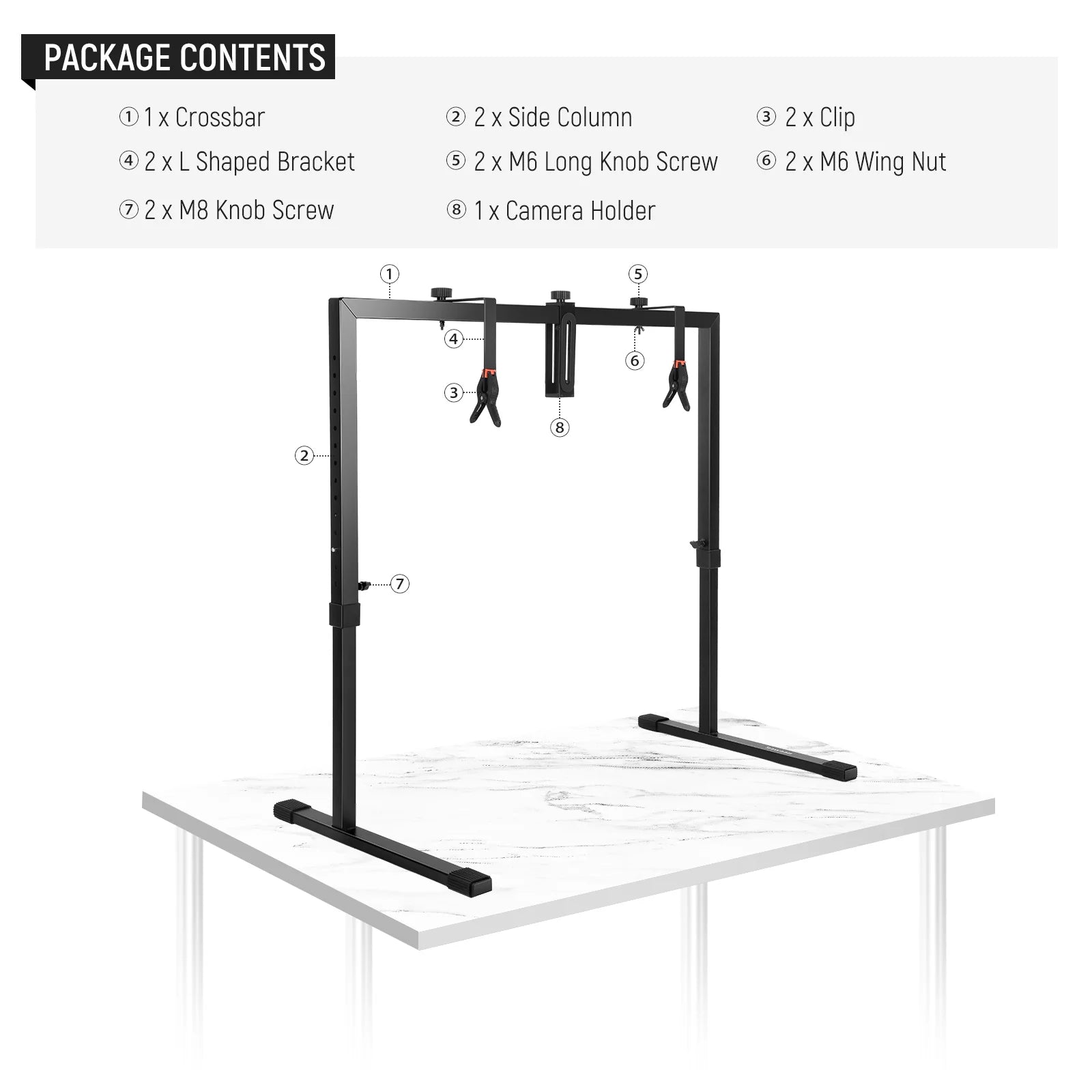 NEEWER ST100 Overhead Table Top Mount Stand