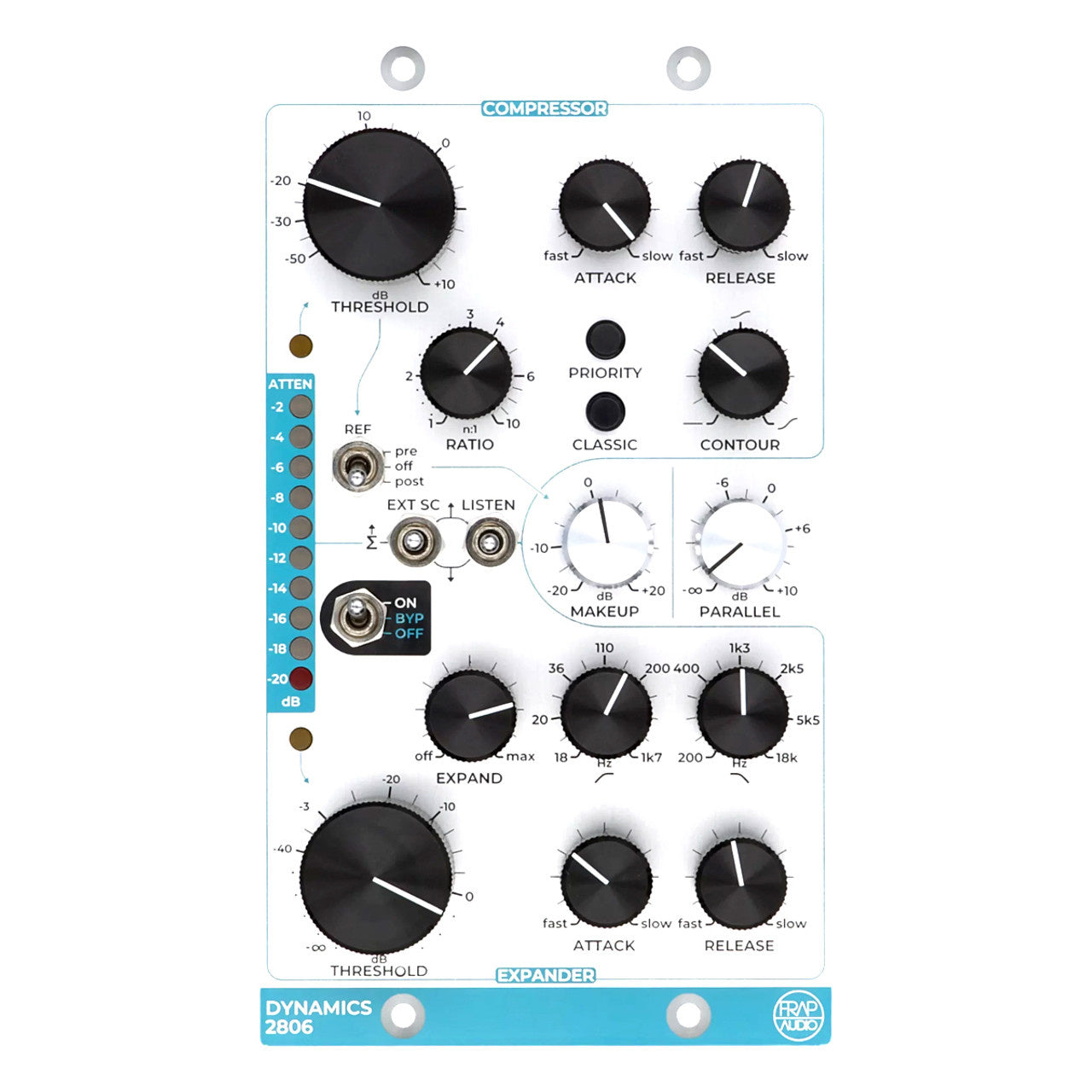 Frap Audio Dynamics 2806 Expander/Compressor (500-Series Format)