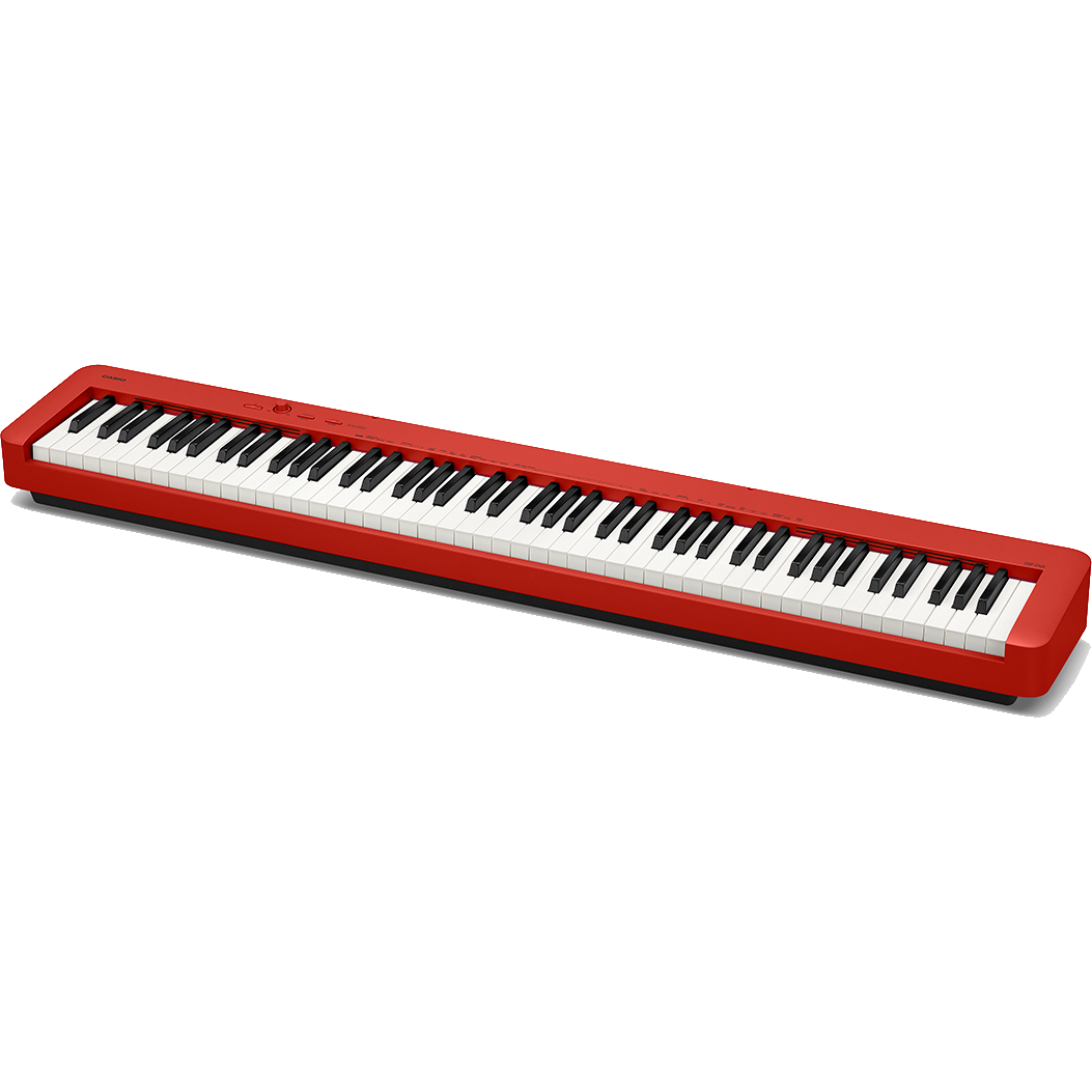 Casio CDP-S160 Compact Digital Piano with stand (Red)