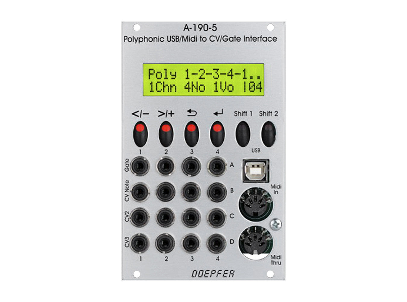 Doepfer A-190-5 Poly. MIDI/USB-to-CV/Gate