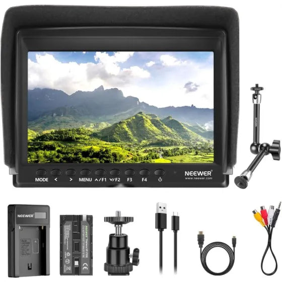 NEEWER F100N-MA Camera Monitor Kit with Battery and Charger