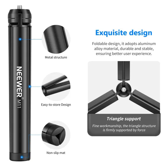 NEEWER M11 Metal Mini Tripod
