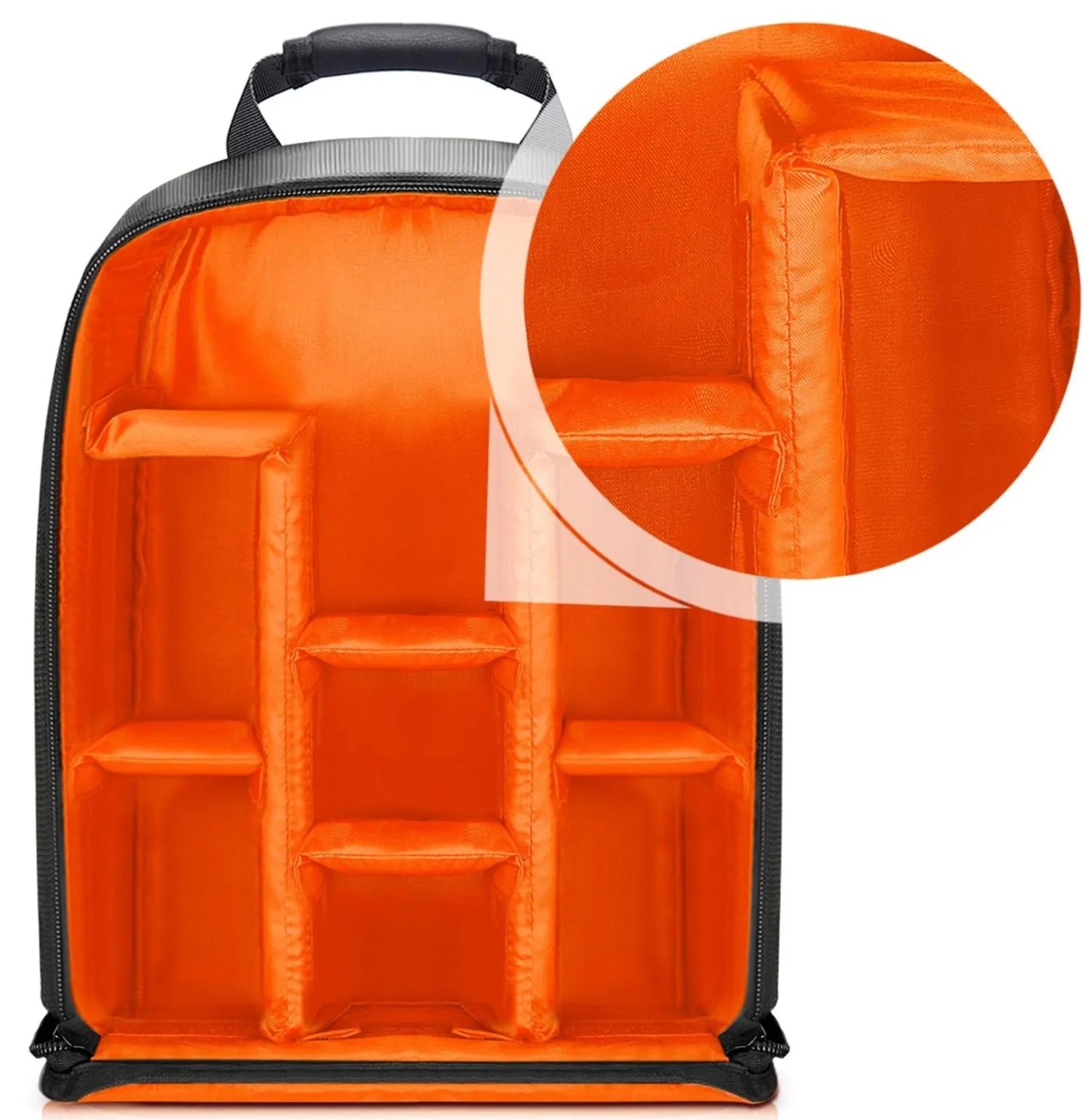 NEEWER NB-MF Multi-function Backpack for Cameras and Accessories(orange Interior)