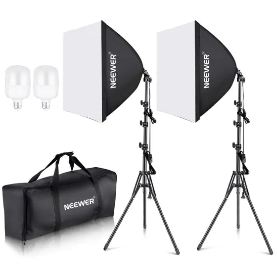 NEEWER NK200 2x35W LED Softbox Lighting Kit with Tripods