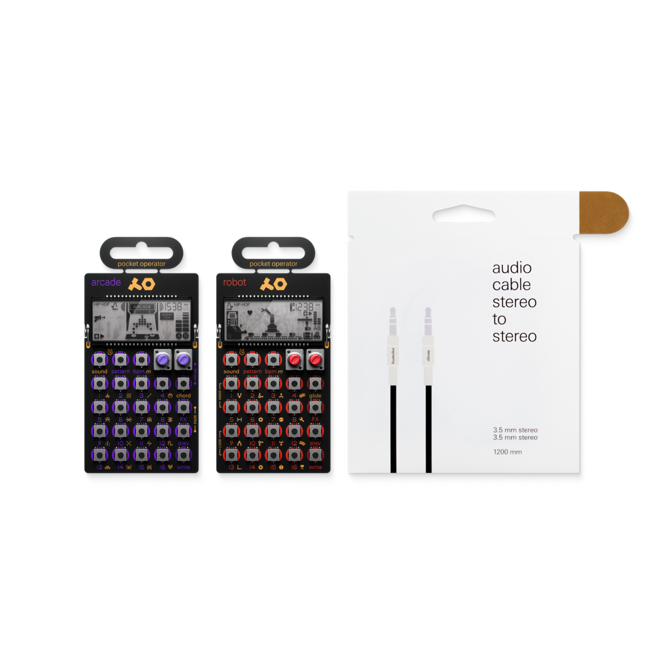 Teenage Engineering PO-20 + PO-28 + textile 3.5mm cable (TE014XS030)