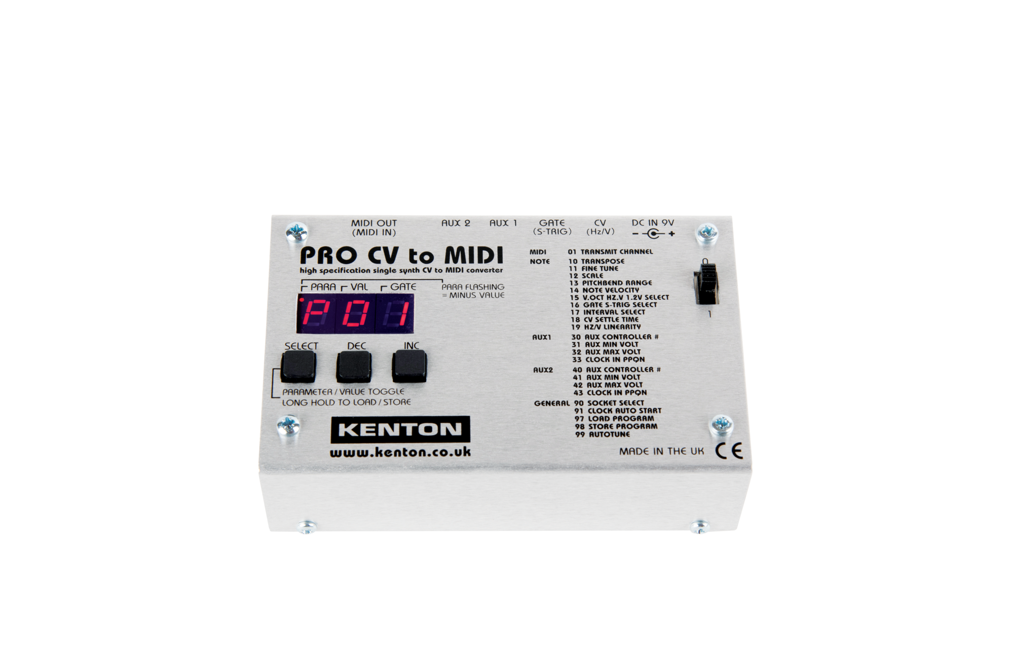 Kenton Pro CV to MIDI