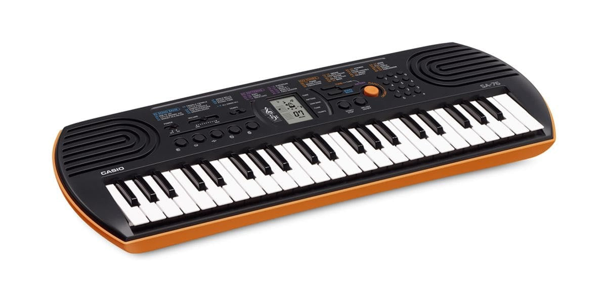 Casio SA-76 Mini Size Keyboard with Mini Keys (Orange)