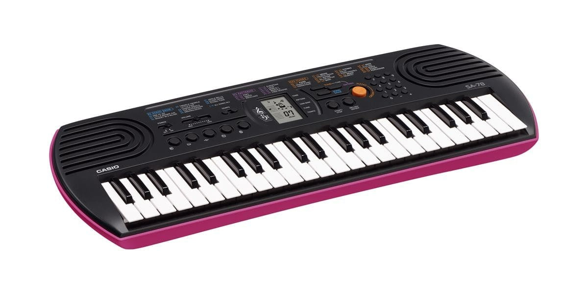 Casio SA-78 Mini Size Keyboard with Mini Keys (Pink)