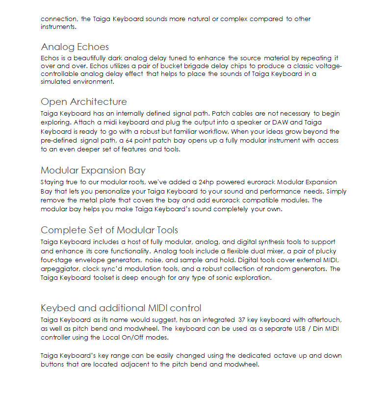 Pittsburgh Modular Taiga Keyboard