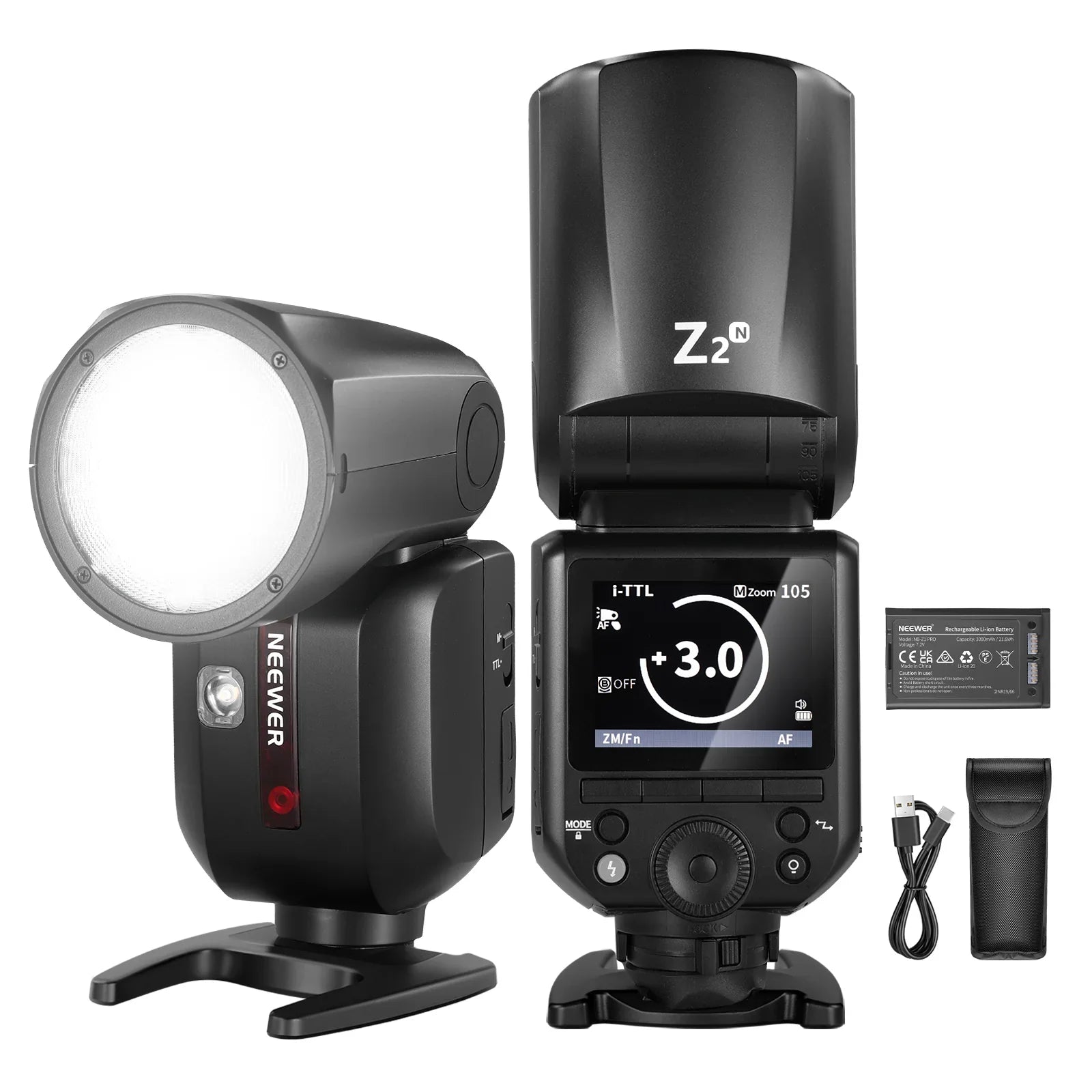 NEEWER Z2-N TTL Round Head Flash for Nikon