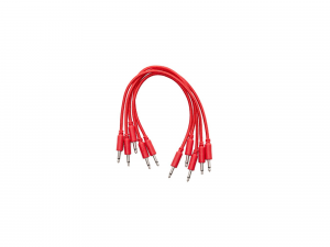 Erica Synths Braided Eurorack Patch Cables 20cm (5 pcs) (Red)