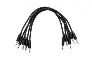 Erica Synths Braided Eurorack Patch Cables 20cm (5 pcs) (Black)