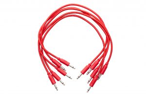 Erica Synths Braided Eurorack Patch Cables 30cm (5 pcs) (Red)