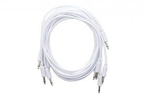 Erica Synths Braided Eurorack Patch Cables 90cm (5 pcs) (White)