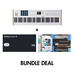 Arturia KeyLab 61 mk3 (White) + Ableton Live 12 Suite Upgrade + Free V Collection X