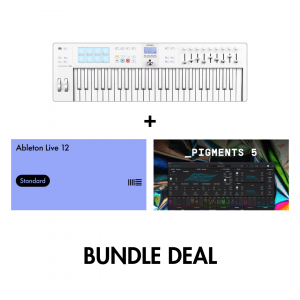 Arturia KeyLab Essential 49 mk3 (Alpine White) + Ableton Live 12 Standard Upgrade + Free Pigments