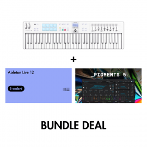 Arturia KeyLab Essential 61 mk3 (Alpine White) + Ableton Live 12 Standard Upgrade + Free Pigments