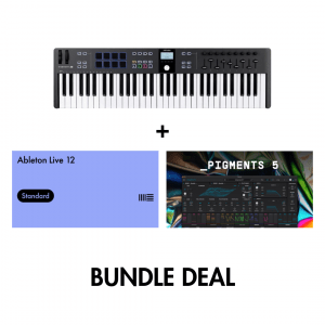 Arturia KeyLab Essential 61 mk3 (Black) + Ableton Live 12 Standard Upgrade + Free Pigments